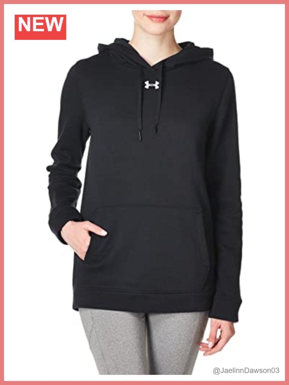 Under Armour Hustle Fleece Hoodie Mid-Weight Cotton Brushed Interior Pullover